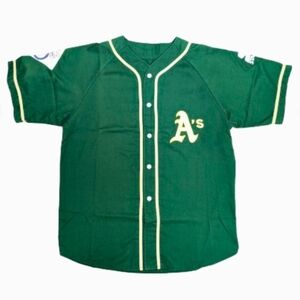 Vintage Oakland A’s Starter Jersey 80s/90s MLB Size L American League Patch